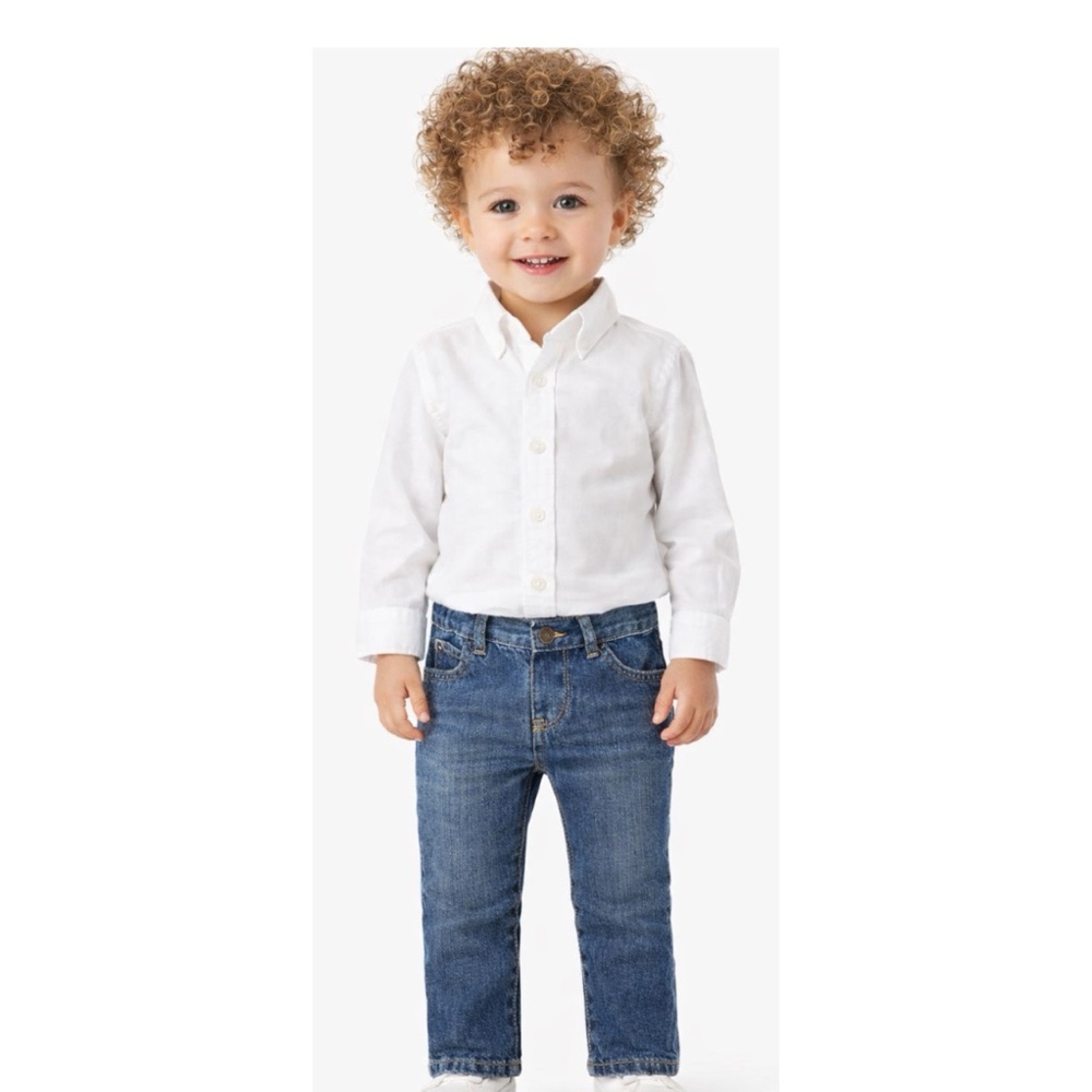 TWO PAIR OF CHILDREN’S PLACE DENIM JEANS SIZE 9-12 MONTHS